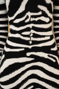 KNITTED ZEBRA DRESS