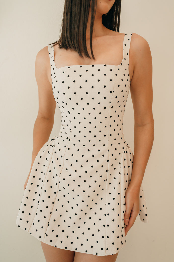 POLKA DOT MINI DRESS