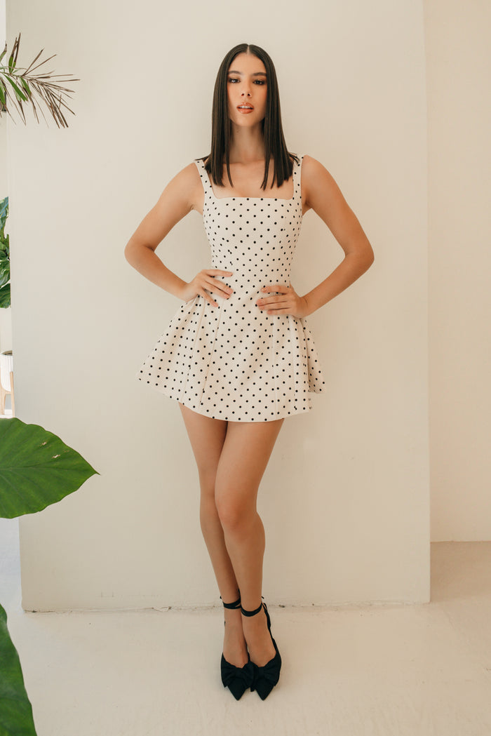 POLKA DOT MINI DRESS