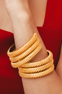 CRINKLED BRACELET | GOLDEN